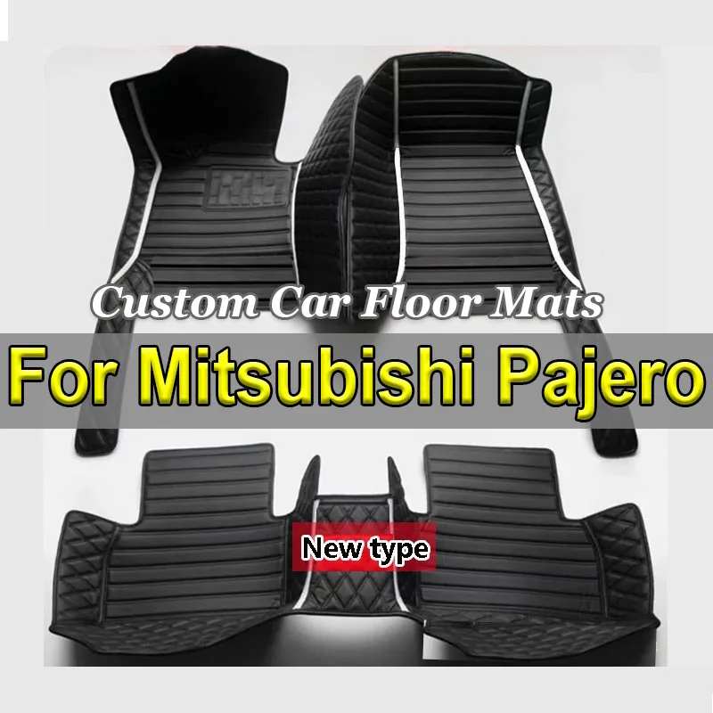 Car Floor Mats Parts For Mitsubishi Pajero (5 seats) 2024 2023 2022 2021 2020 2019 2018 2017 2016 2015 2014 2013 2012 2011 2010