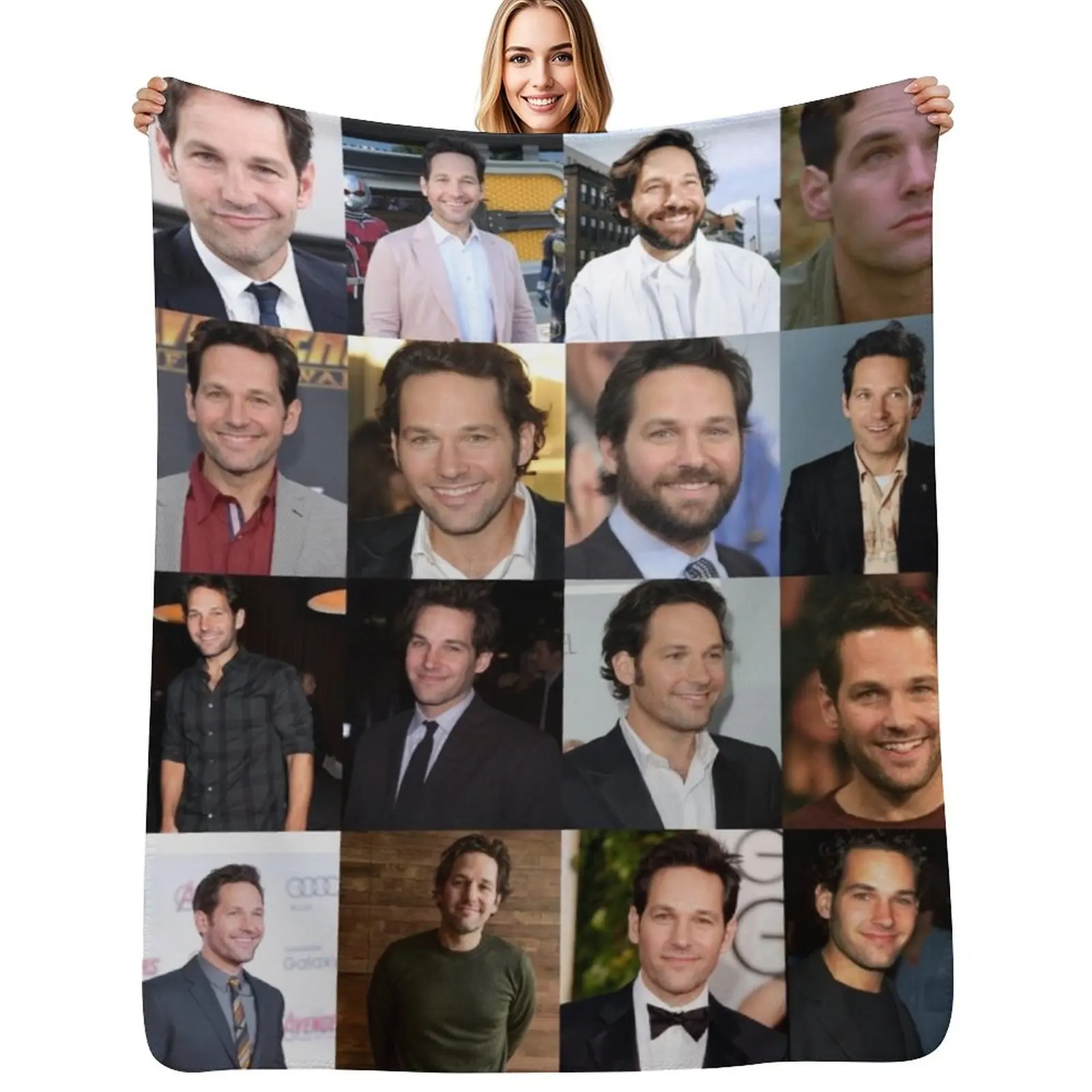 

Paul Rudd Throw Blanket Air Conditioner Soft Blanket for Office Home