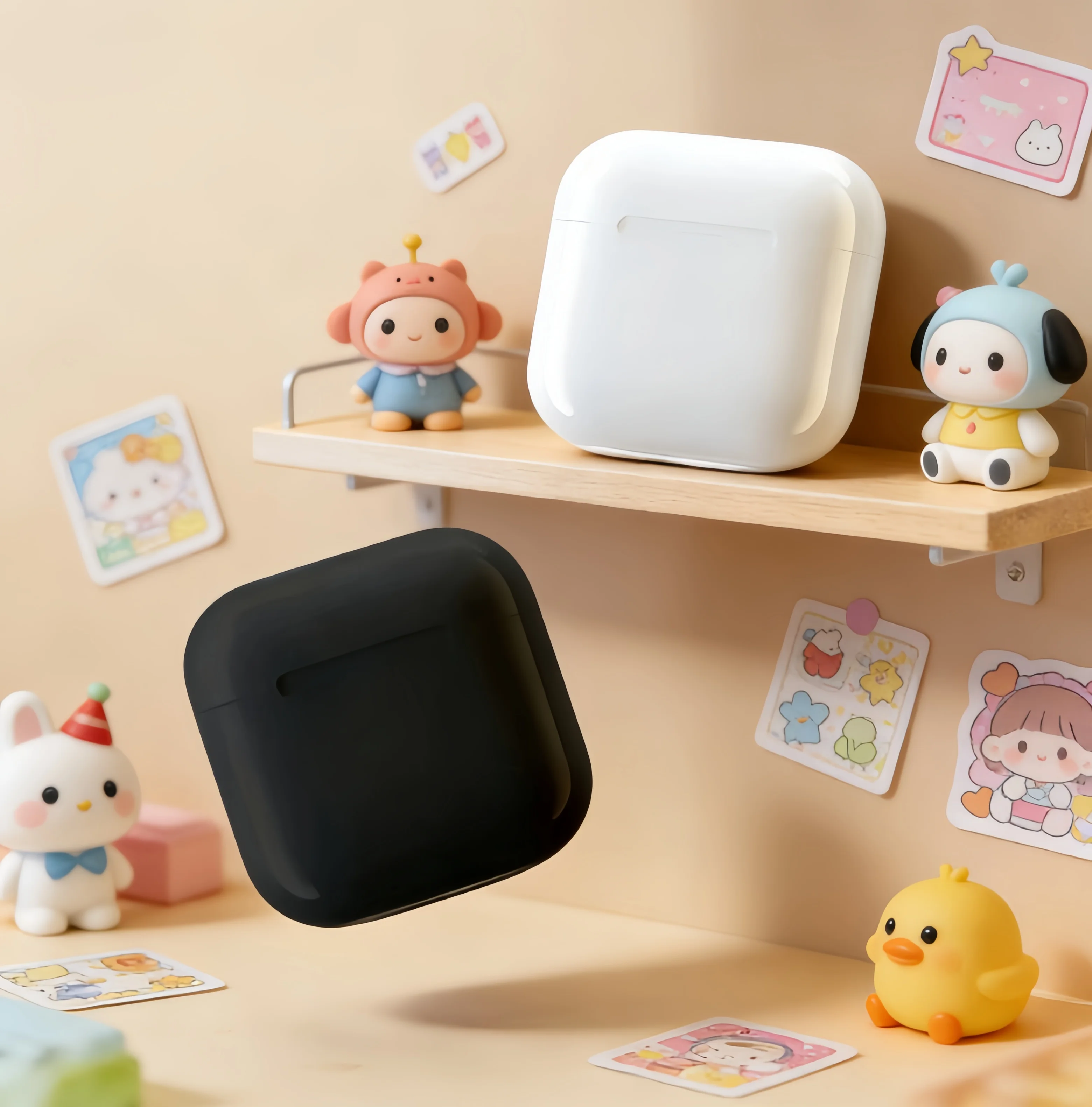 Auriculares inalámbricos TWS originales, auriculares intrauditivos Bluetooth Fone, auriculares Pro4 para todos los teléfonos inteligentes