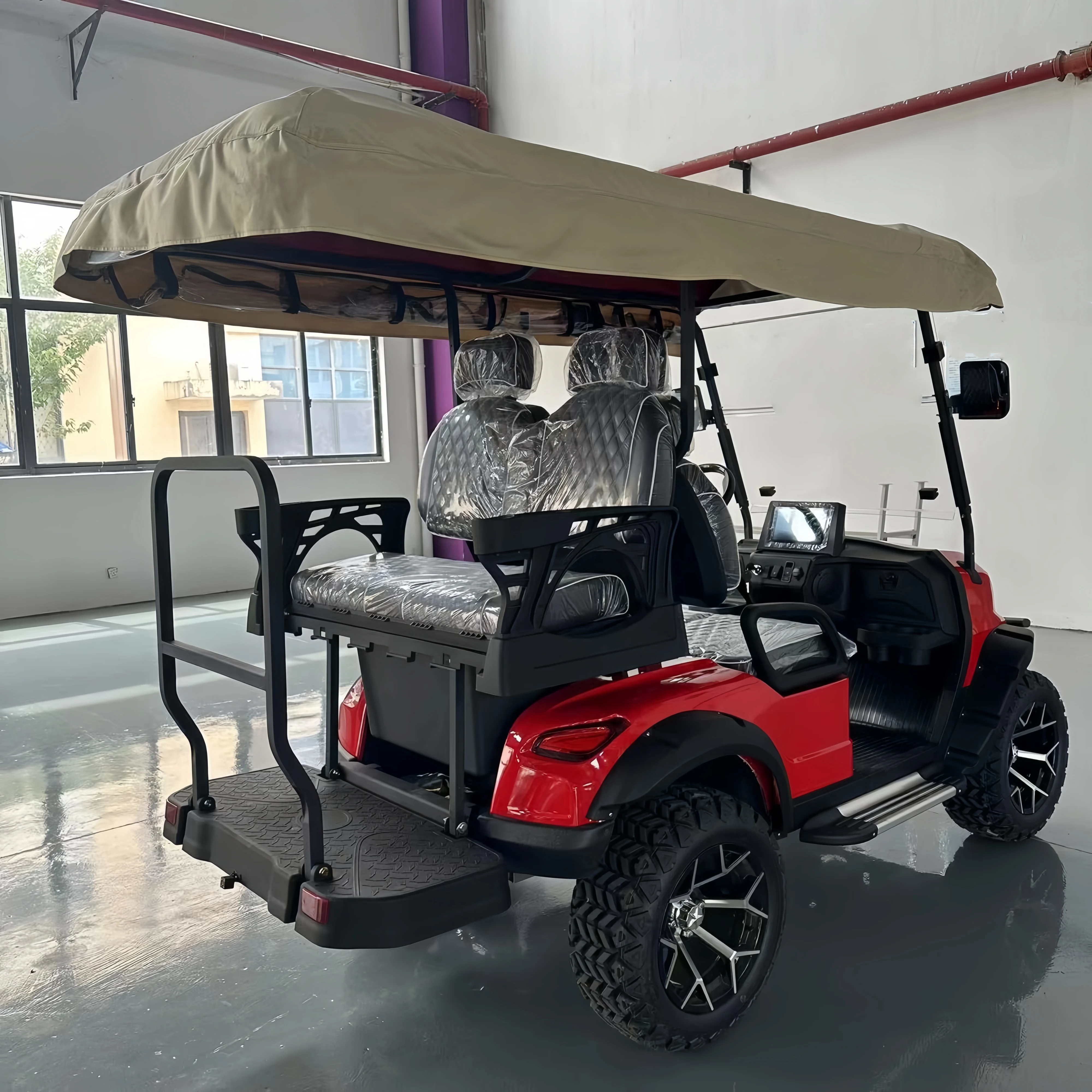 Street Legal Personal Lifted Electric Club Car 4+2 Seater Golf Cart Manufacturer Electric Golf Cart