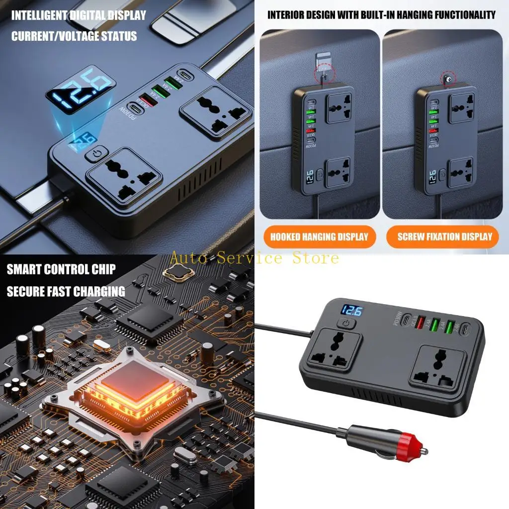 462A Multifunctional Truck Inverter Converter Overload For Family Travel