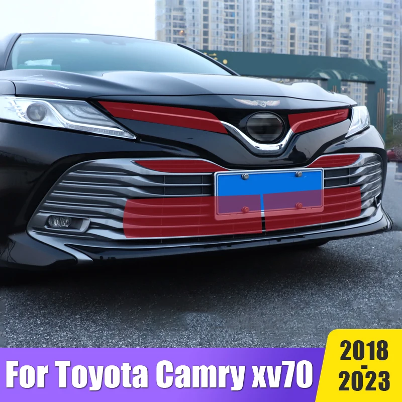 

Для Toyota Camry XV70 2018-2021 2022 2023 Автомобильная решетка для насекомых наружная Защита радиатора крышки отделки аксессуары для украшения