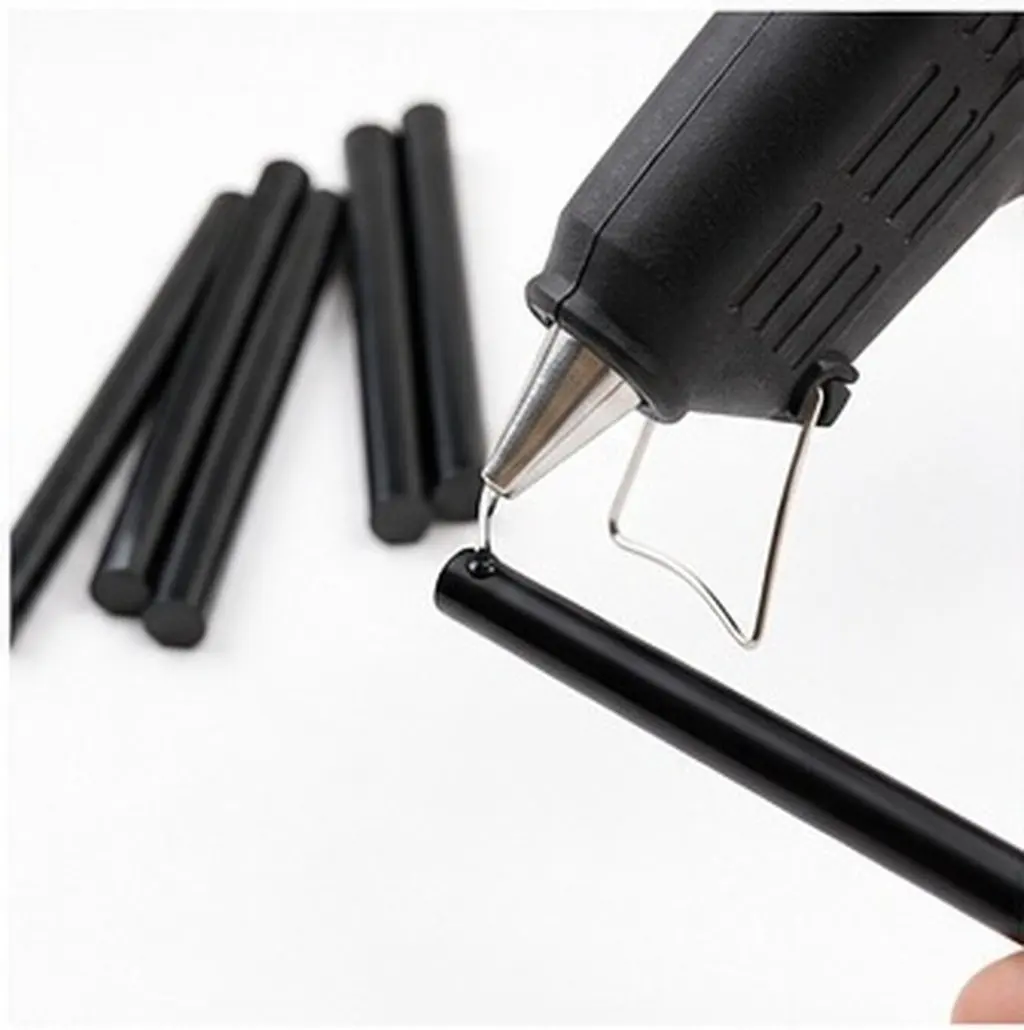 50Pcs Black Hot Melt Glue Sticks Professional Invisible Bond Eva Resin Safe Reliable for Crafting Tools DIY Art Projects Wood