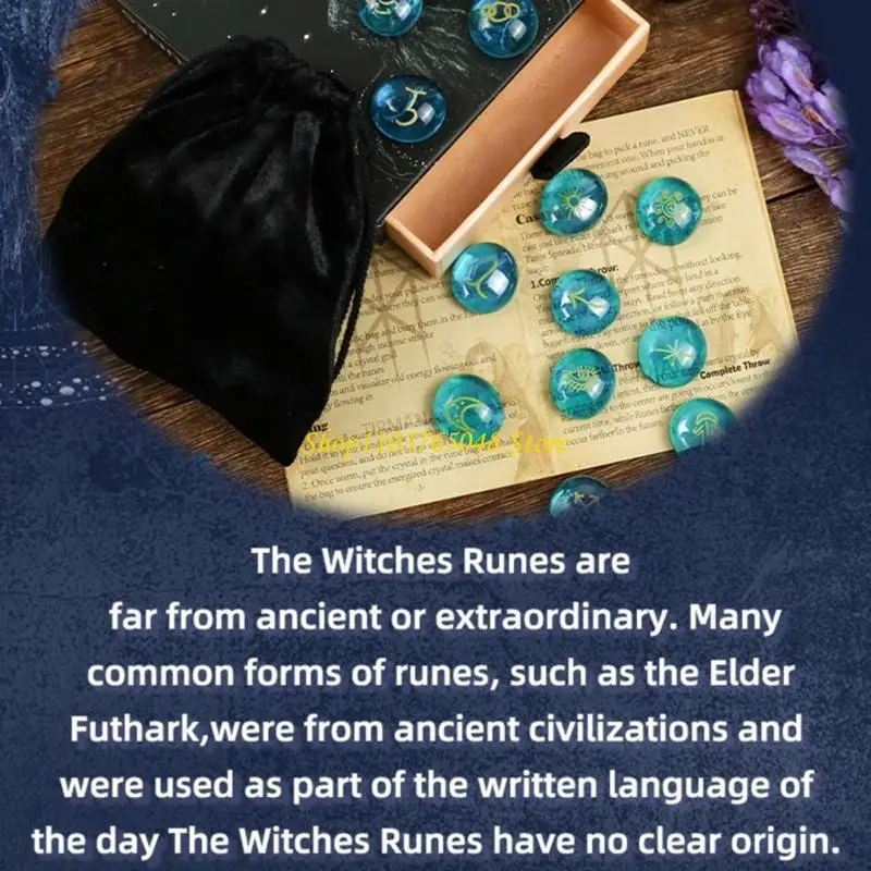 R53E 13Pcs Runes Stone Set Engraved Runes Pocket Stone Irregular Divination Runes Stone Metaphysical Heal Runes Enduring