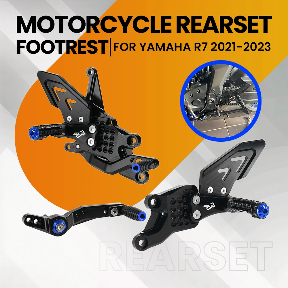 

Motorcycle footrest footpeg pedal foot peg Rearset Rearsets FOR YAMAHA R7 2021-2022-2023-2024-2025 Front Pedal