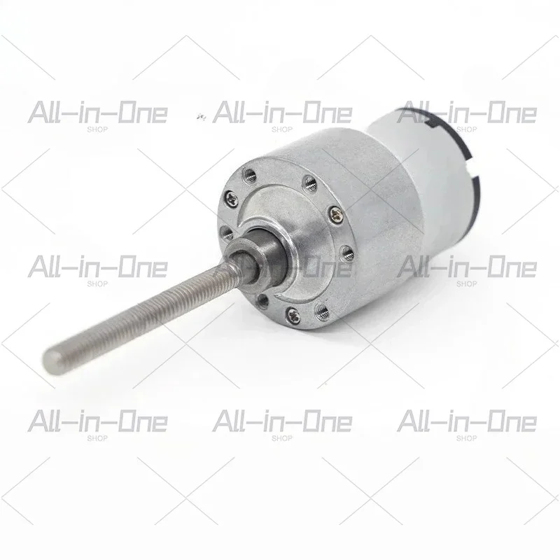 37-520 DC geared motor micro thread shaft 50mm long rod 12v24v positive and reverse rotation
