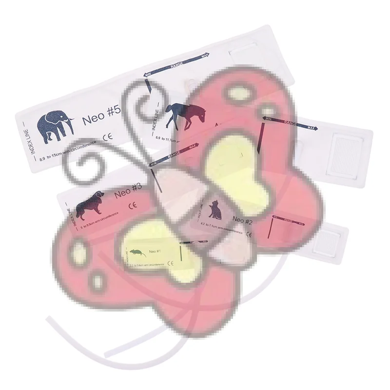 

5 Size Of Veterinary Blood Pressur Cuff Multisize Upper Arm Disposable Non-woven Animal NIBP Cuff Pet Blood Pressure Single Hose