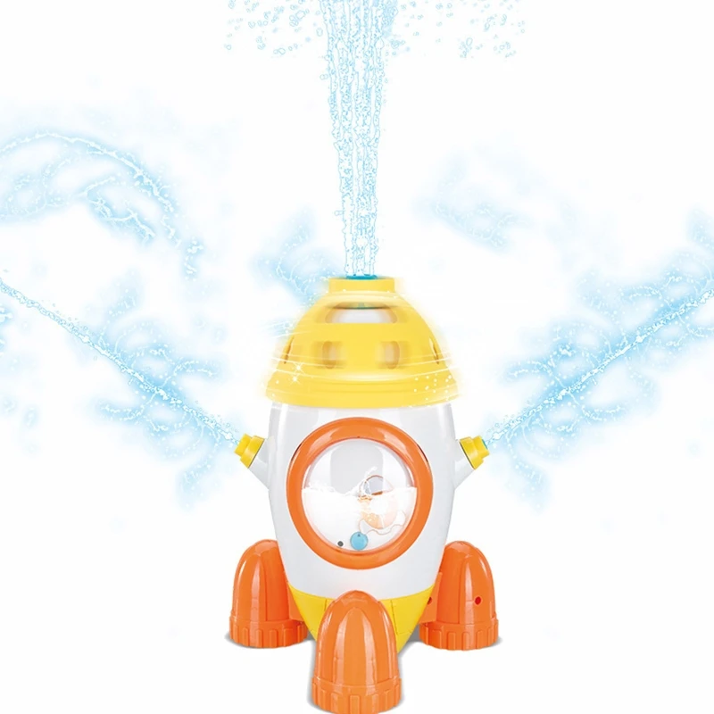 Kiddie sprinkler brinquedo 360 graus rotação água brinquedo ar livre gramado quintal praia areia água para jogar su