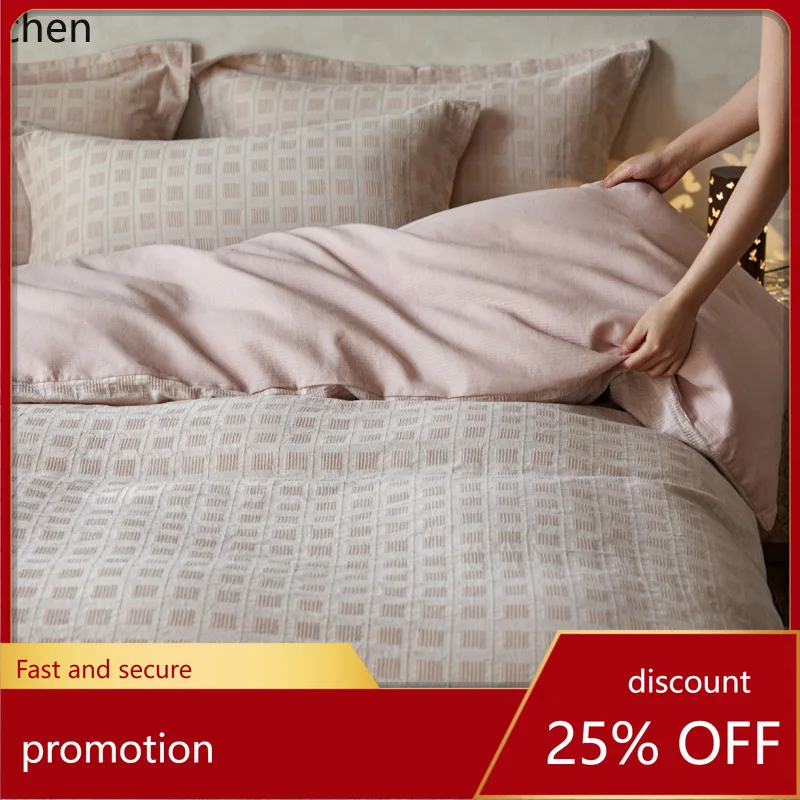 

ZML new all-cotton four-piece bedding set, pure cotton bed sheets four-piece set