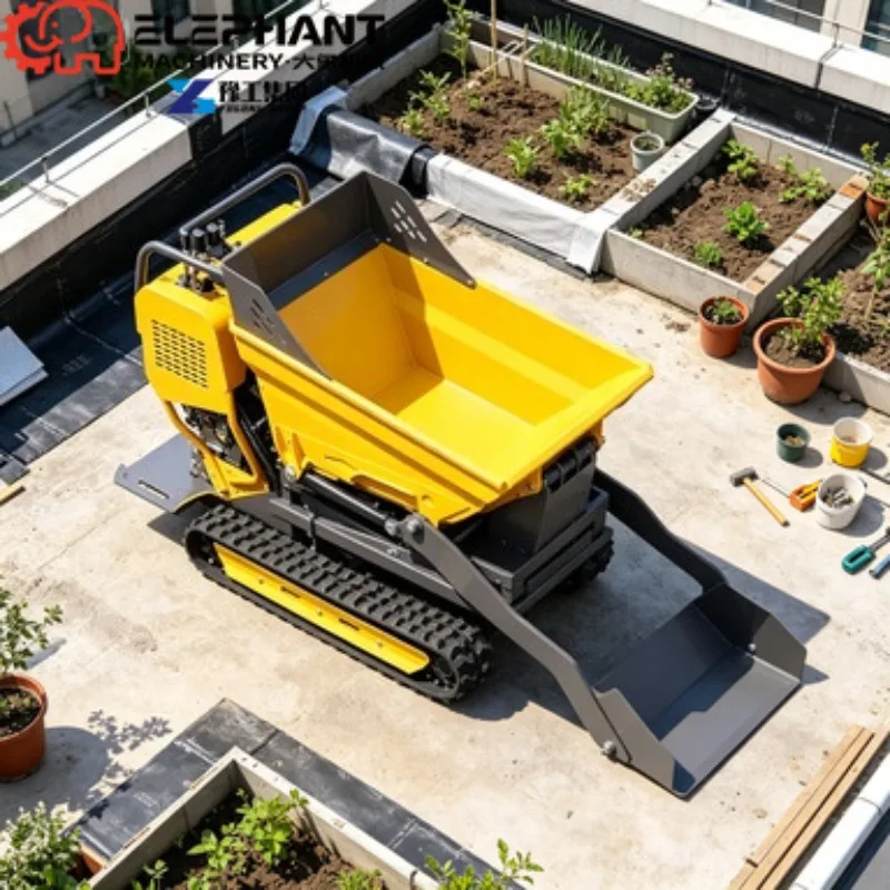 Mini Dumper 800kg Hydraulic Automatic Unloading Transporter, High Load‑capacity For Farm Harvest Tasks