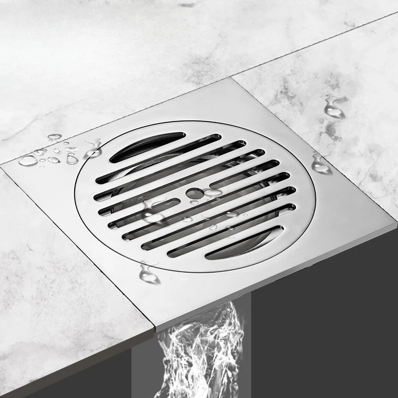 

Бытовой слив для пола, устройство против запаха и волос, против запаха, квадратный слив для пола большого размера из нержавеющей стали