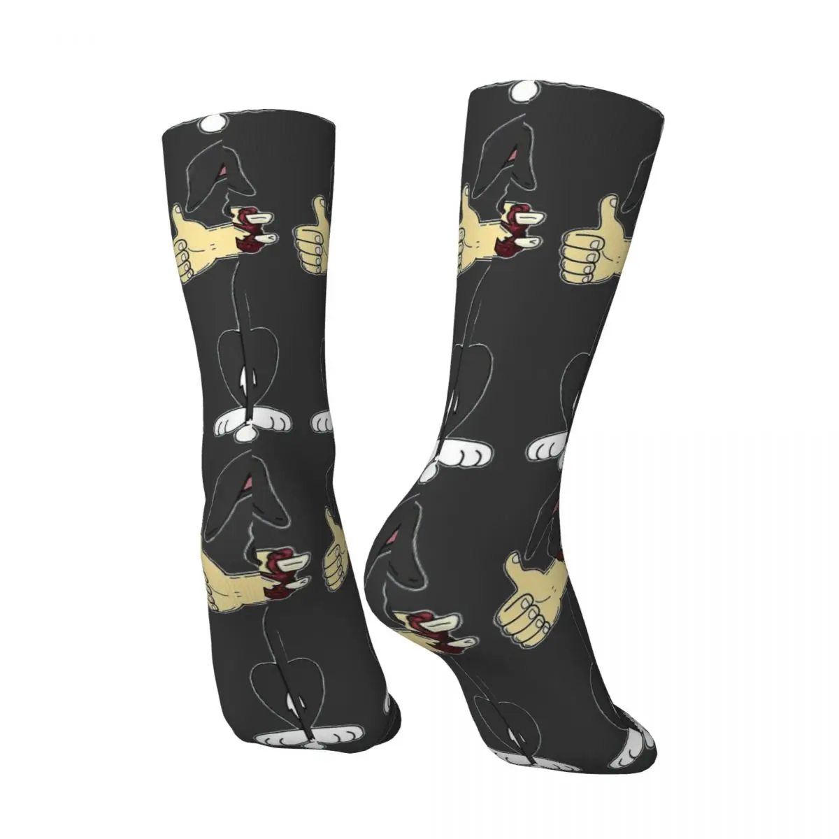 Funny Crazy compression Sock for Men Basic Hip Hop Harajuku Mr Pickles Collie Dog Cartoons Happy Pattern Printed Boys Crew Sock