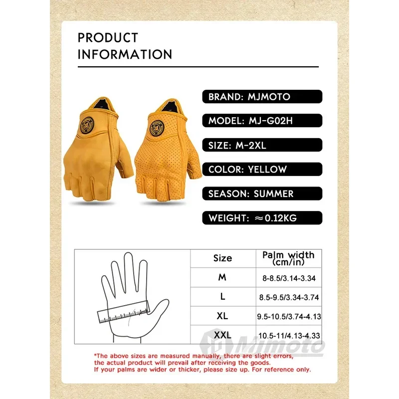 2025 Premium Motorcycle Gloves with Triple Protection Retro Style, Touchscreen Tips Ventilated Design Best for Urban/Racing Item