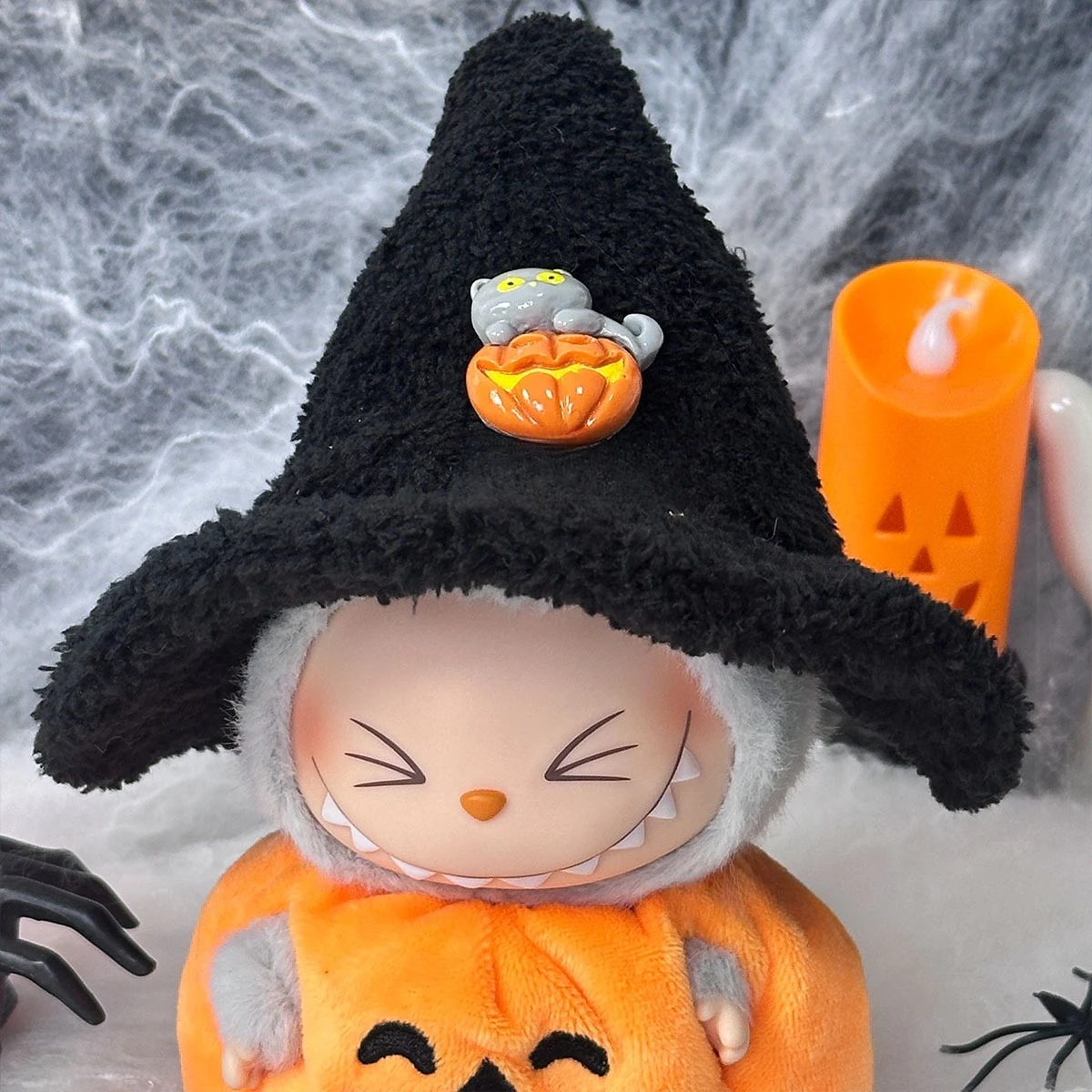 17 センチメートル磁器人形交換服 3.0 ラブブ服ハロウィン魔法の魔女カボチャドレスアップ人形おもちゃアクセサリー
