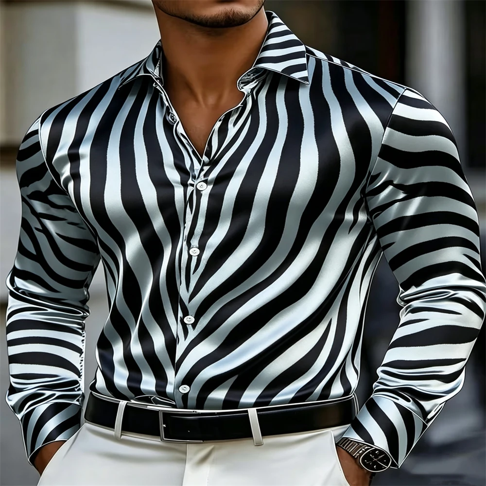 Herren Glänzendes Satin-Hemd m – Mens Satin Silk Dress Shirt Bewertung und Preis