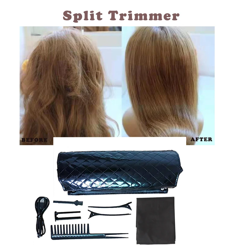 

New Hair Split Trimmer USB Charging Professional Hair Cutter Smooth End Cutting Clipper Beauty Set Bag Solve Ends Trimmer