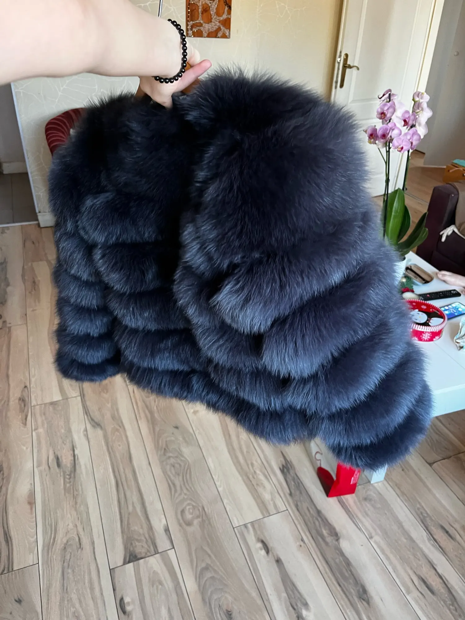 100% Natural Fur Jacket Real Fur Coat Winter Jacket Women Natural Fox Fur Luxury Fashion 50cm Short Jacket Wholesale Hot 2022