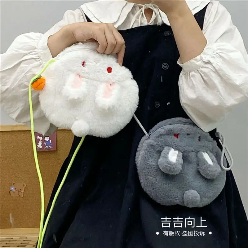 Coniglio giapponese carino peluche coniglio Messenger Bag grande capacità Kawaii borsa da donna borse a tracolla borse Tote Bag borsa