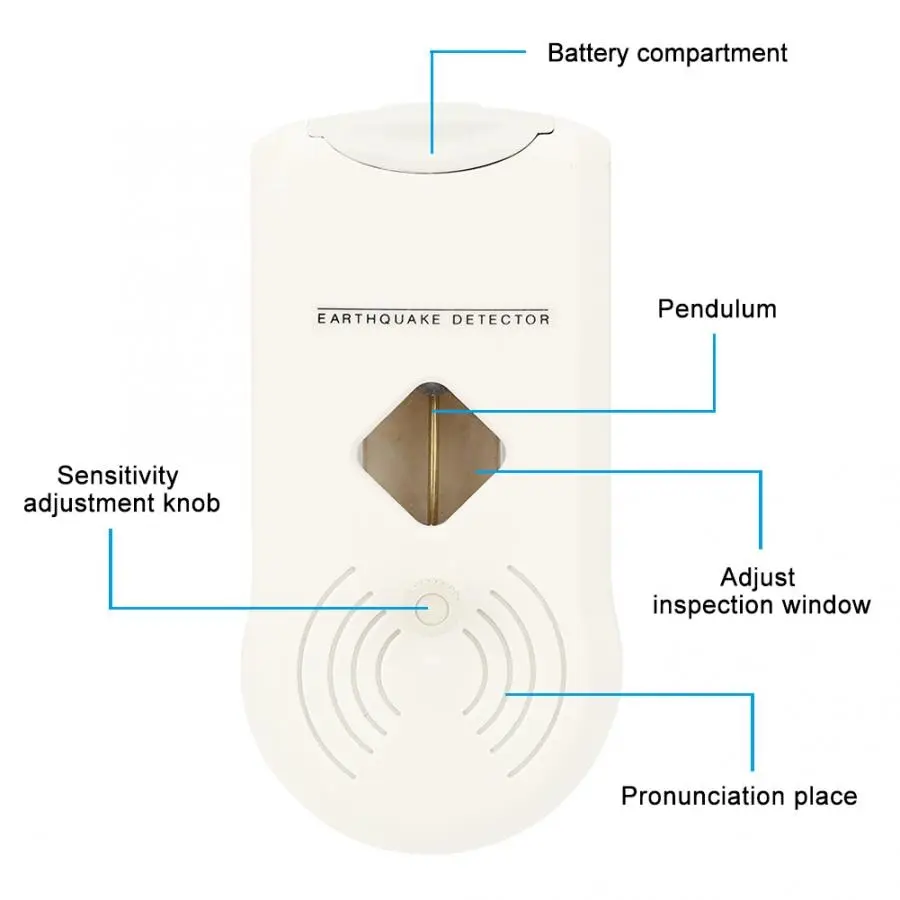 Detektor P Wave Trzęsienie ziemi Uzyskaj wczesne ostrzeżenie o umieszczeniu Alarmy trzęsienia ziemi Detektor trzęsienia ziemi dla domowego biura