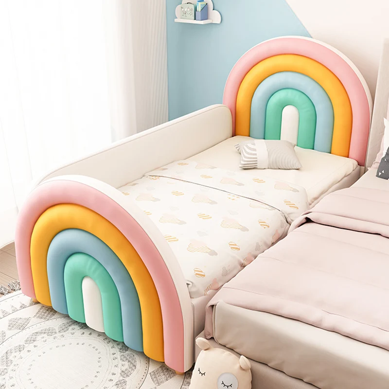 American Unique Baby Bed Childrens Girls Comferter Modern Kids Bed Princess Loft Cama Infantil Bedroom Furniture Luxury