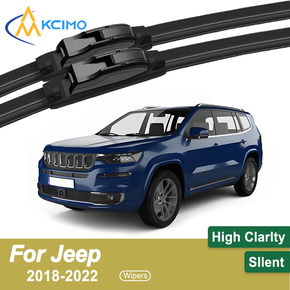 

2-Pack Superior Wiper Blades for Jeep Grand Commander K8 2018-2022 All-Season Durable Quiet Wiping Uninterrupted Visibility