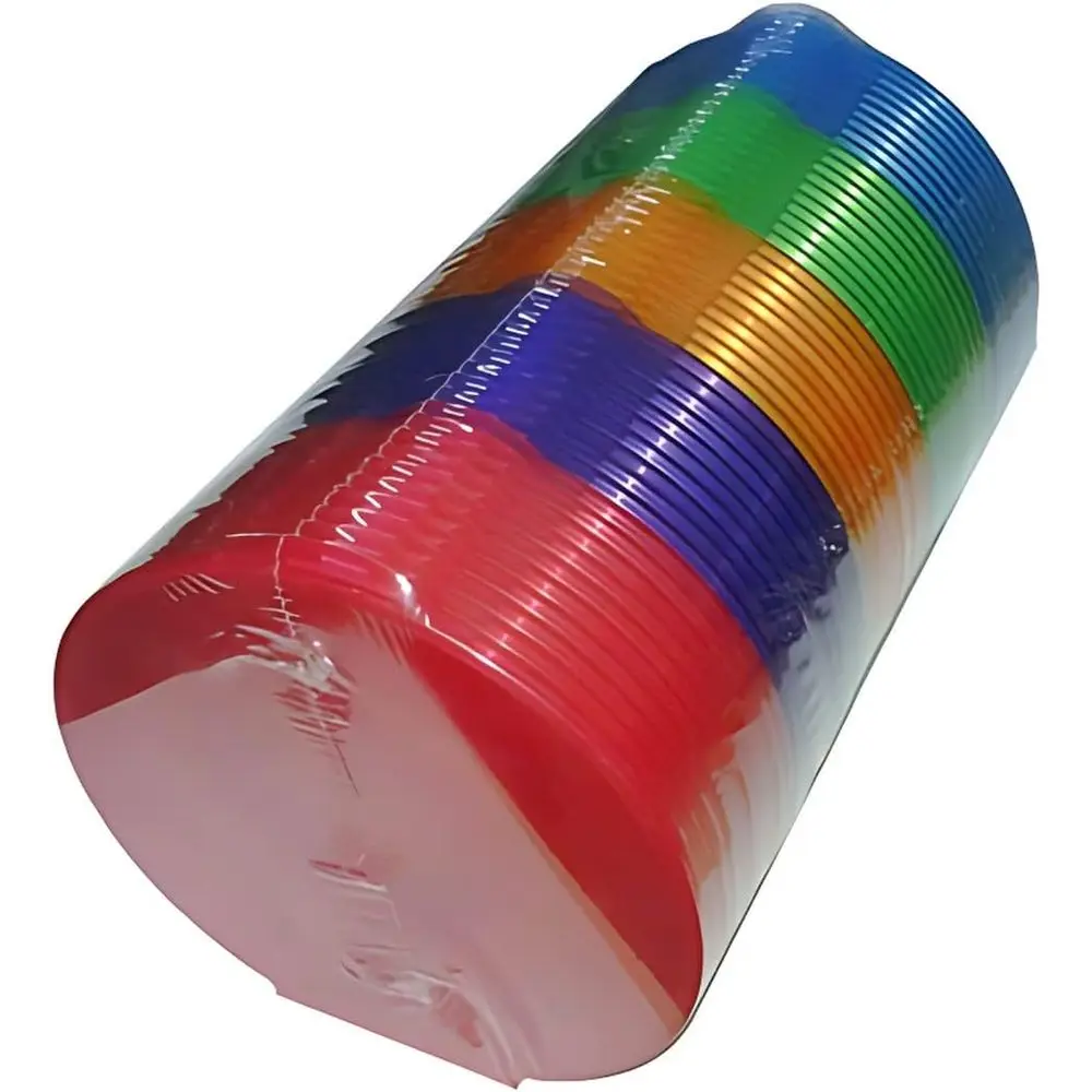 

Vibrant Assorted Clear Clamshell Cases for CDs, DVDs, Blu-Rays - Protect and Organize Your Discs in Style (200 Pack)