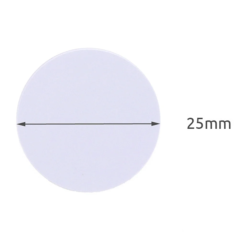 20Pcs NFC Tag Ntag215 Blank Round White Contactless for Industrial Automation Warehouse Management Identification