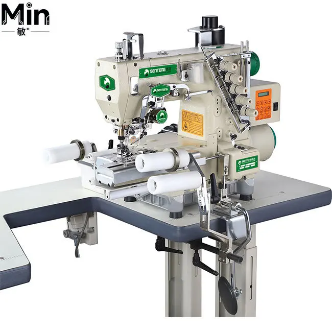 ST 787-EWT(EST)/L200 Automatic Trimming Cylinder Bed Interlock Sewing Machine for Elastic Belt Garment Textile Laboratory