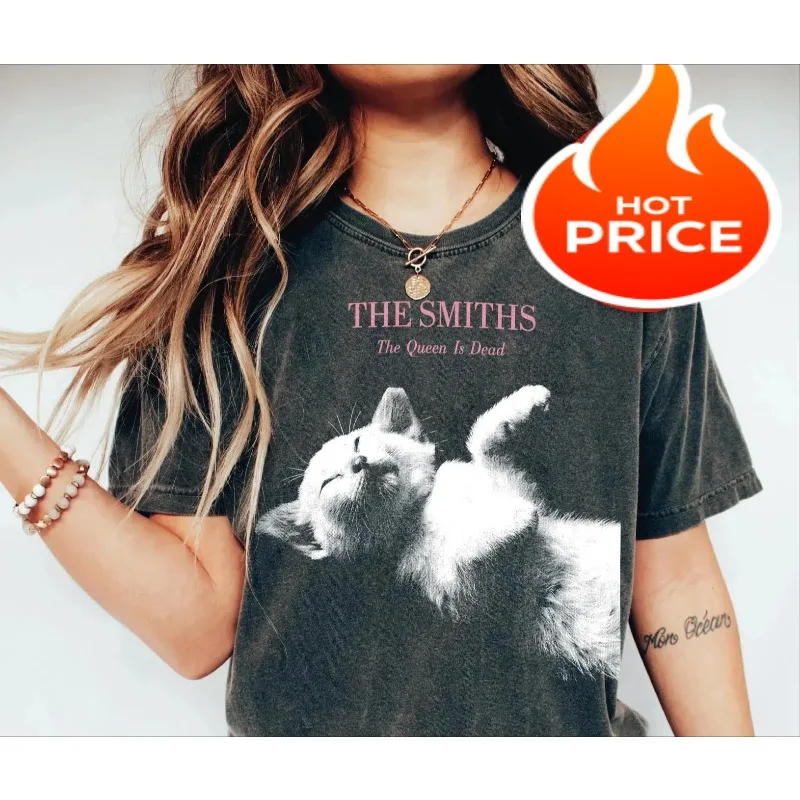 Smith band cat parody T-shirt women's T-shirt summer new casual fashion unisex cotton T-shirt
