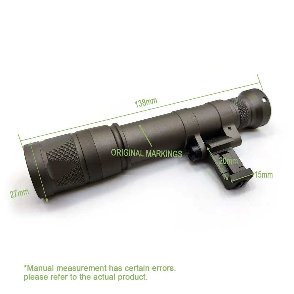 Imagem -02 - Sotac-lanterna Led Tática Arma ao ar Livre Luz Escoteira se Encaixa 20 mm Picatinny Rail M640 M640v df