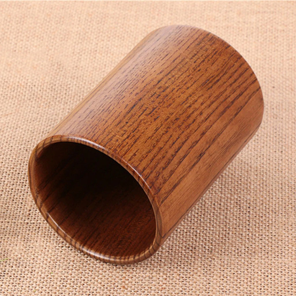 Round Wooden Kitchen Utensil Storage Jar Cutlery Holder Caddy Tidy Dining Table, 3 Sizes Available