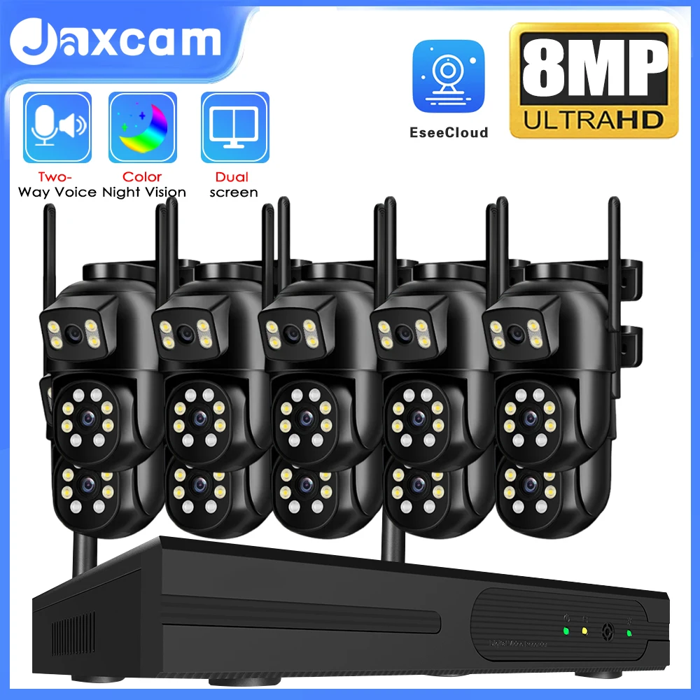 

8MP 4K 16CH WIFI NVR Система видеонаблюдения Комплект автоматического слежения P2P Цветная PTZ IP-камера ночного видения Система безопасности EseeCloud