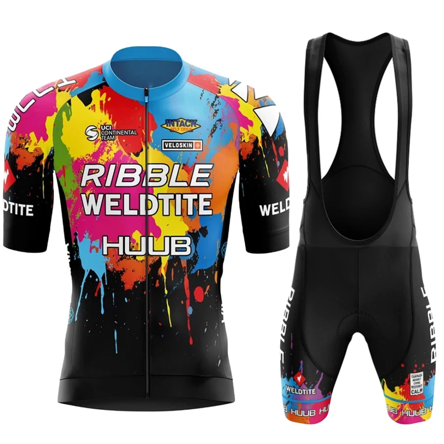 

2025 Wieler jersey Set rcc huub Heren Fietsleding Zomer Fietspak Met Korte Mouwen Ropa Ciclismo Hombre