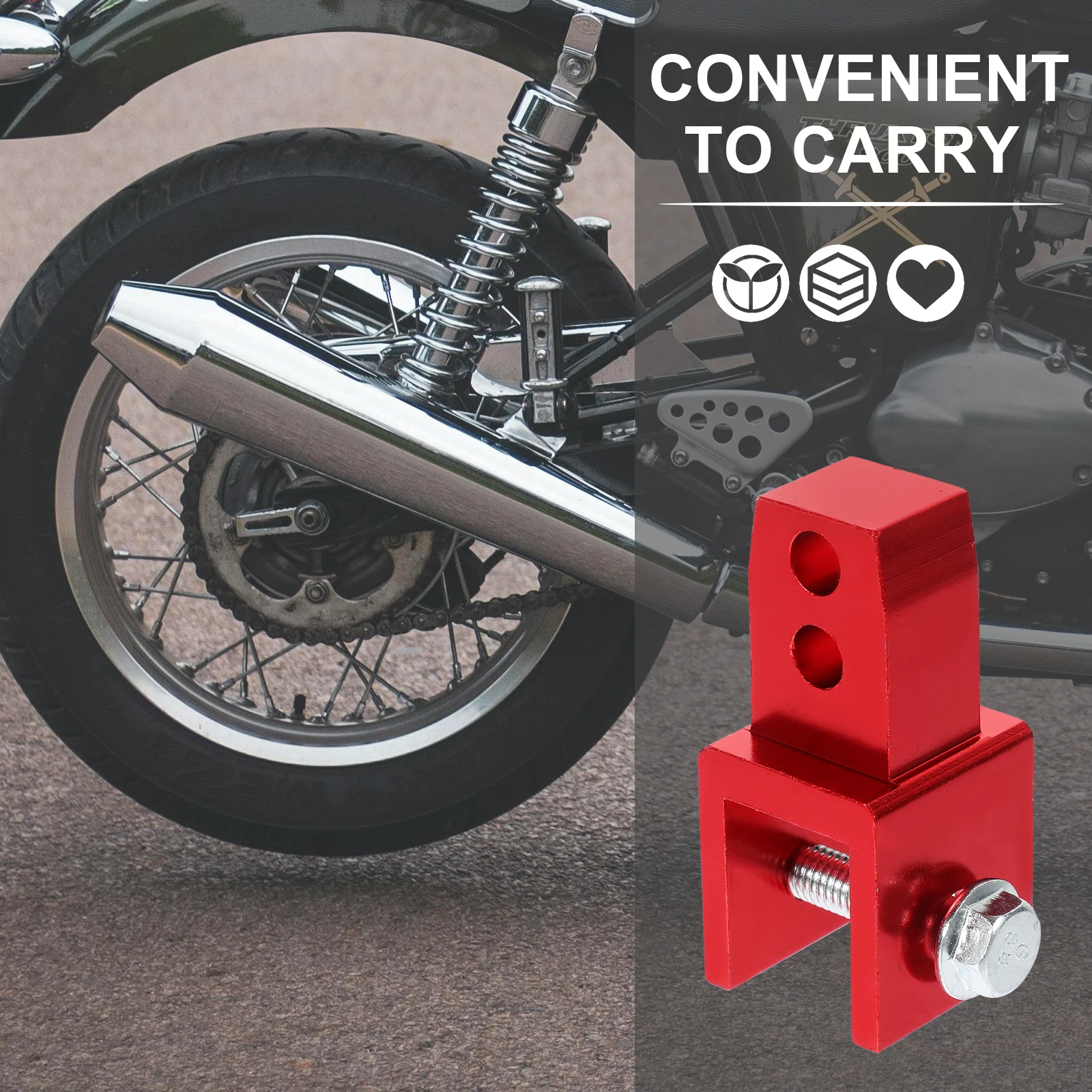 

2pcs Motorcycle Shock Absorber Rear Metal Suspension Seat Cushion Lifter Dirt Bike Accessories Red Universal Fit for Electric