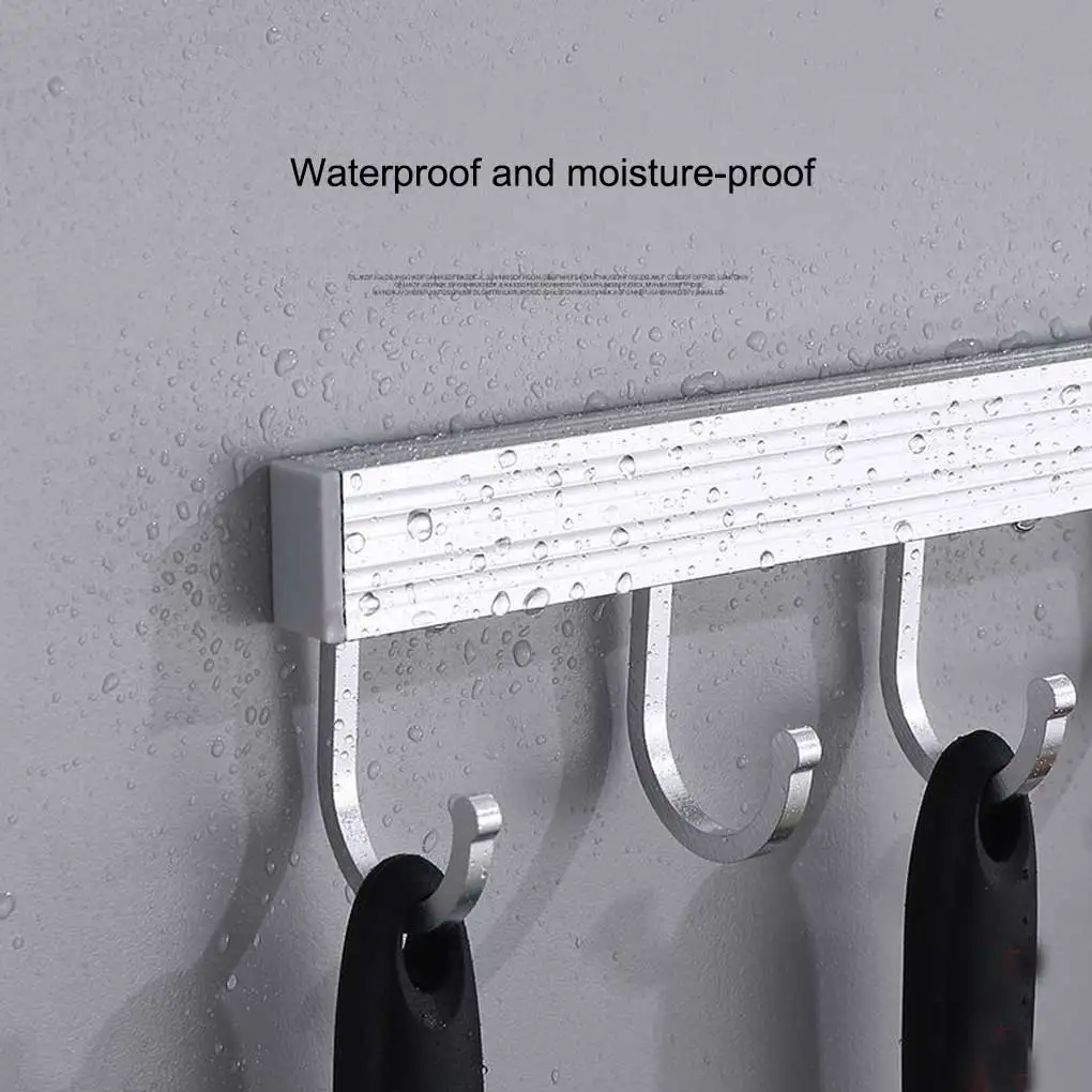 Wandgemonteerde Sleutelhanger Handdoeksleutels Aluminium Ophangrek Organizer