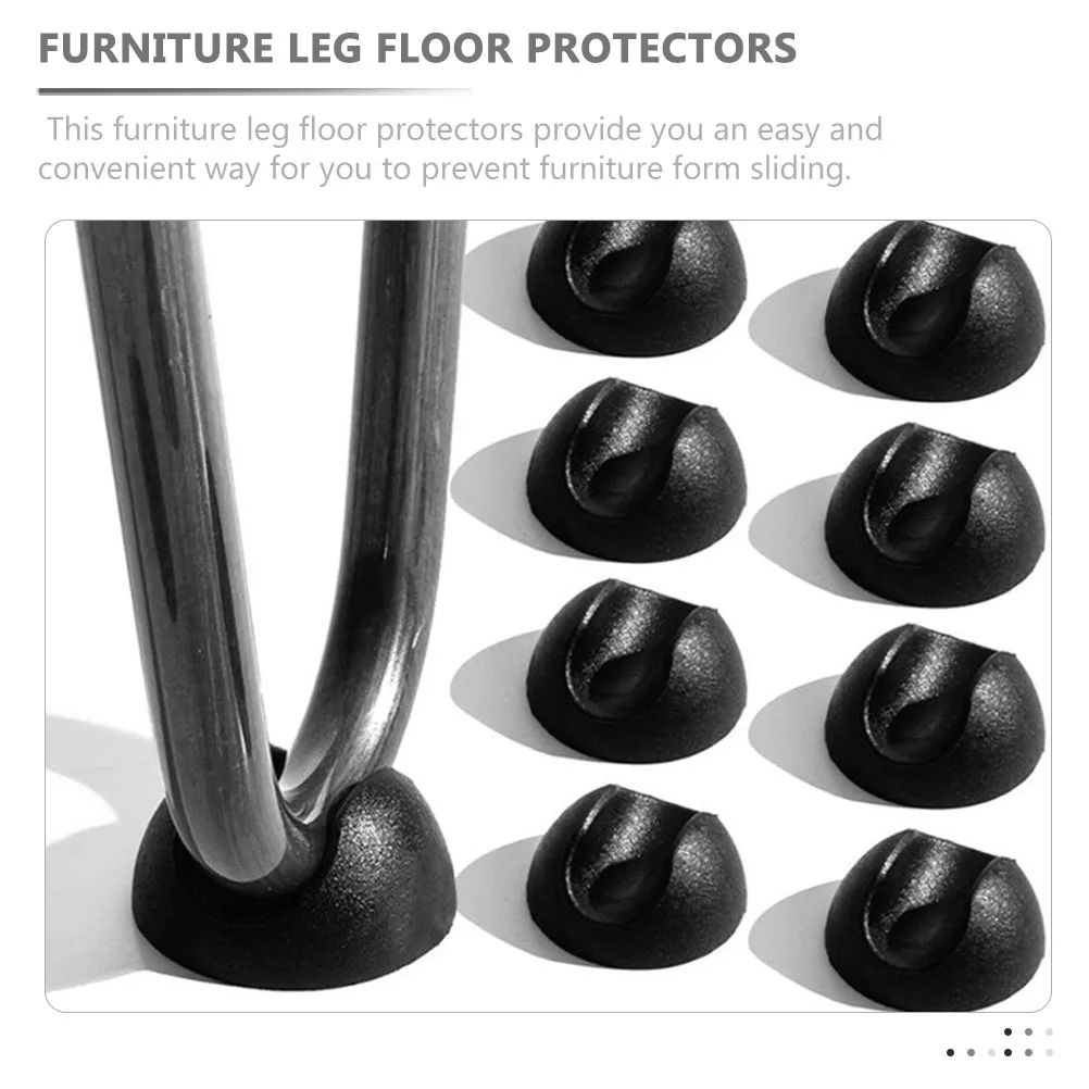 

25 pcs Non slip Furniture Leg Floor Protectors PVC Chair Table Covers Protect Sliders Carpet Pad Stable Durable