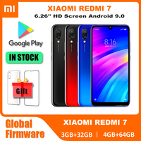 original Xiaomi Redmi 7 3GB 32GB/4GB 64GB celular googleplay Fingerprint Octa-core Global Rom 4G Smartphone