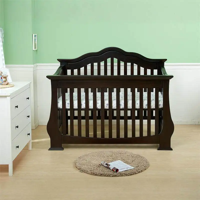 

Deluxe solid wood crib, newborn baby can be spliced, large bed, children's play bed can be adjusted in height