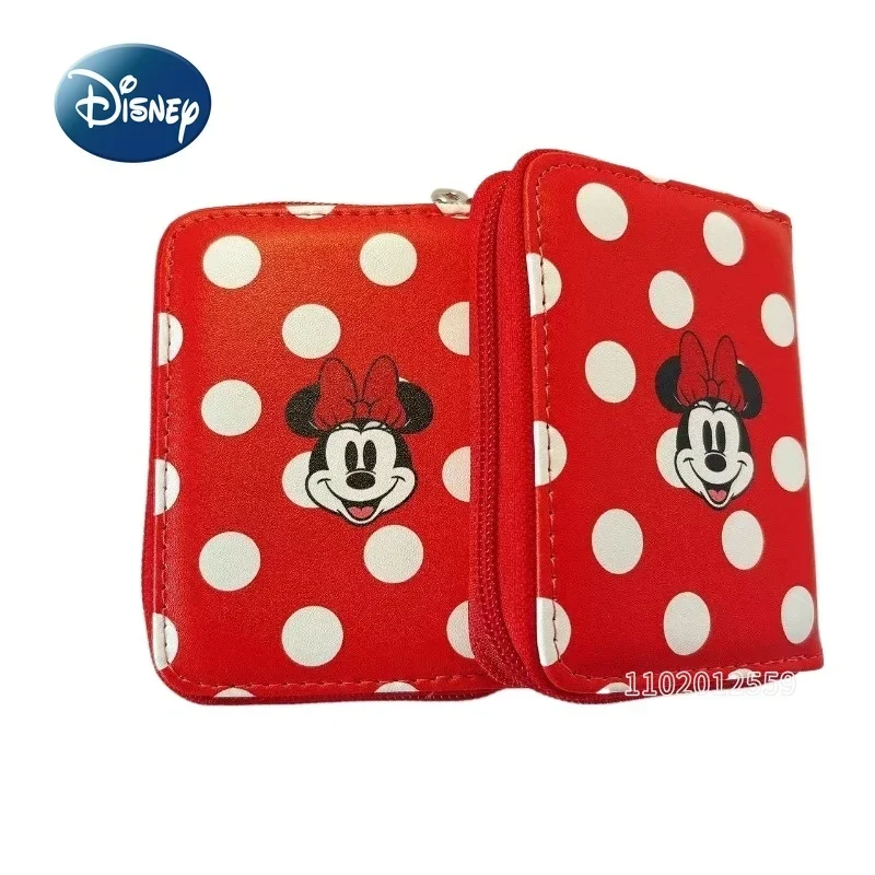 Disney Minnie New Mini Wallet Luxury Brand Fashion Trend Women's Mini Wallet Cartoon Women's Coin Purse with Multiple Card Slots