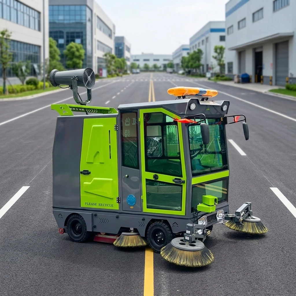 Industrial Floor Sweeper Electric Ride on Street Sweeper Outdoor Road Cleaning Sweeping Machine