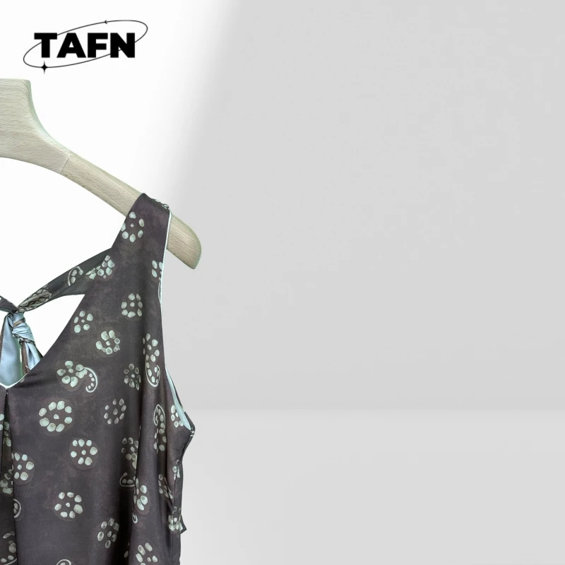 Sukienka Elegancka High Street Piękna Moda Klasyczna Sukienka Kaszmirowa w Stylu Vintage – Miękka i Wygodna na Wiosnę AF2339