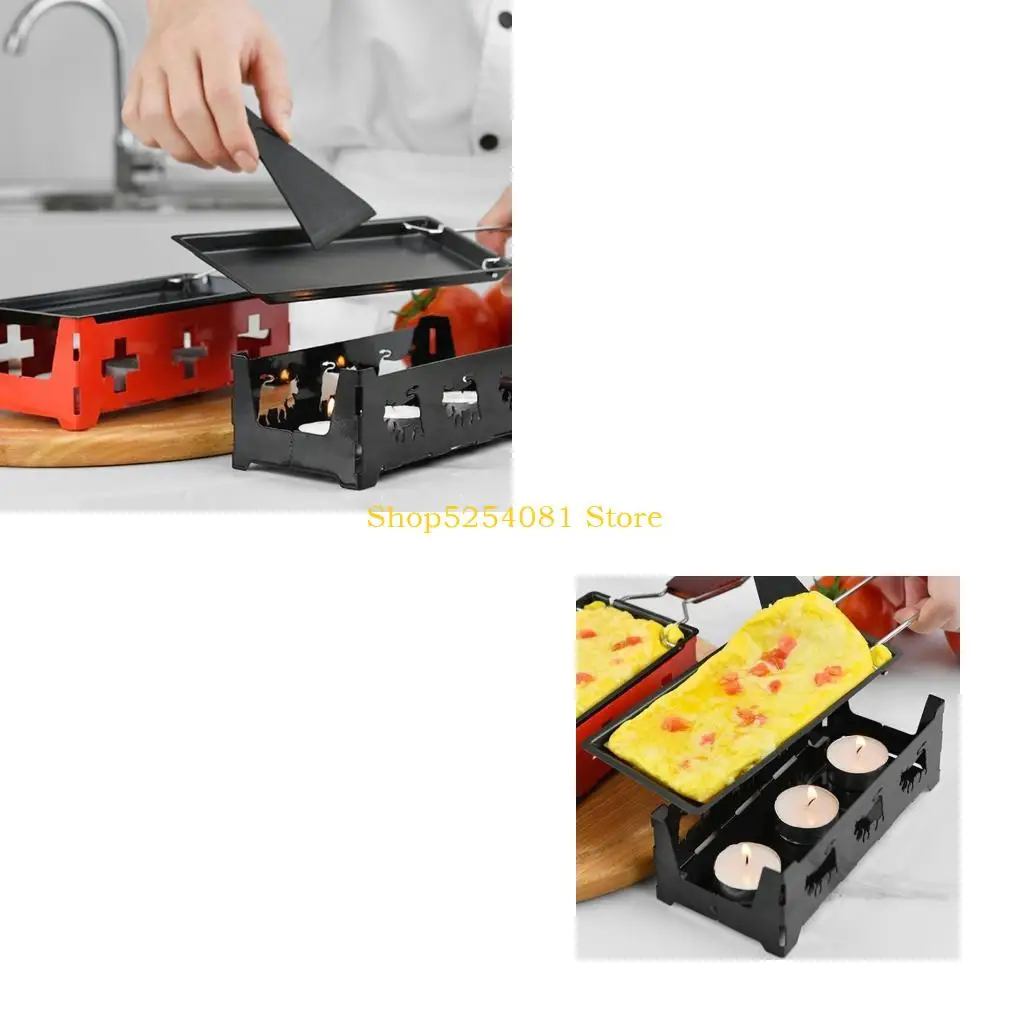 AXYC Gourmets Grilling Cheese Melting Pans with Handle and Nonstick Coating