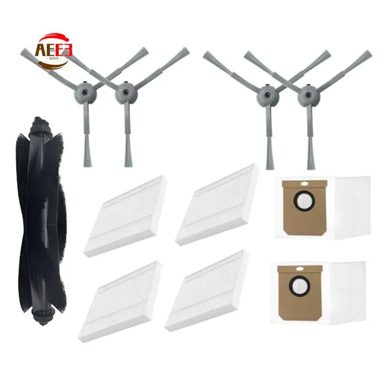 

AEE3-11PCS Accessories Kit For Eufy Clean L50, L50 SES, L60, L60 Hybrid Vacuum Parts Roller Side Brush Hepa Filter Dust Bag