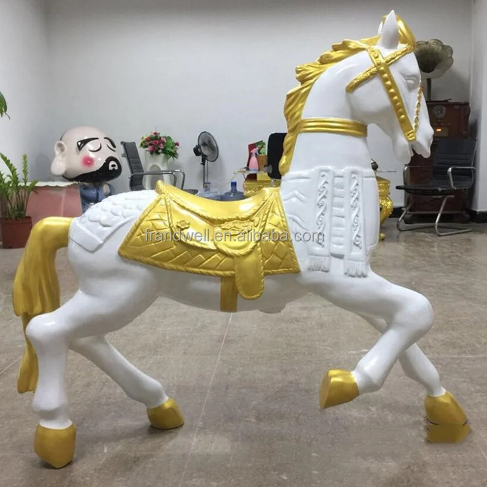 

Large Carousel Horse / Fiberglass Ride Carousel Decoration / Carousel Horse Prop for Birthday Event Propspromote sales