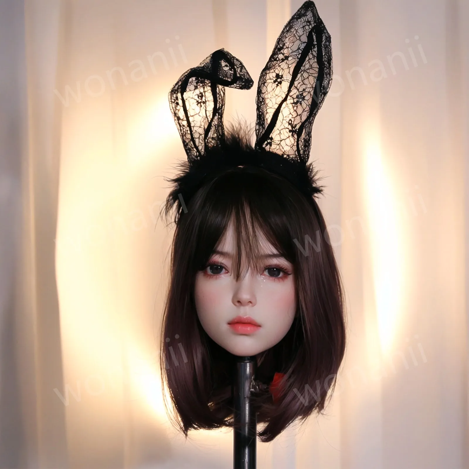 نموذج رأس أنثى واحدة، لعبة ذكر للبالغين، نسيج ناعم، صديقة مثالية، مادة TPE، رأس أنثى مقلد (بدون ملحقات شعر