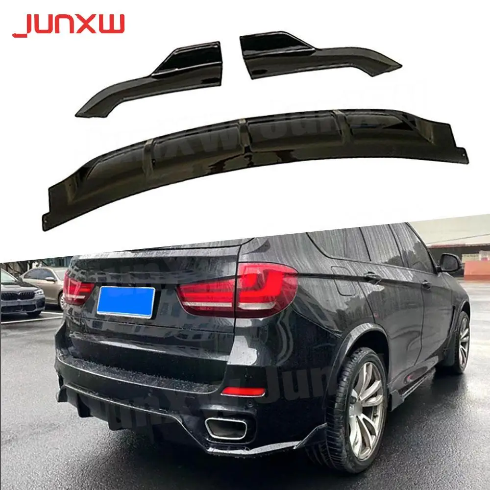 

For BMW X5 F15 M Sport 2015-2018 ABS Bumper Guard Car Styling Carbon Fiber Rear Lip And Side Splitters