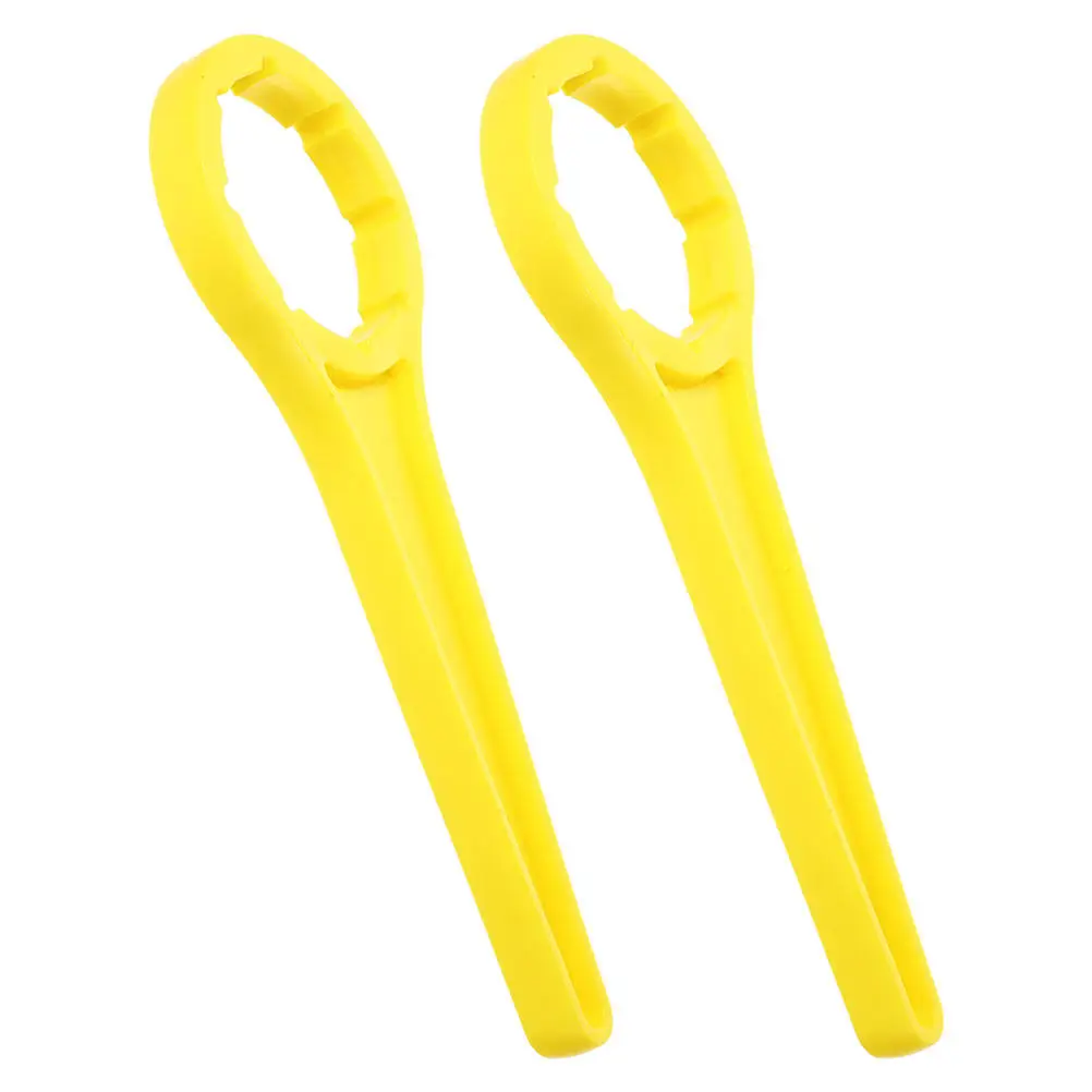 2Pcs Plastic Bucket Opener Wrench Pail Bucket Cap Screwer Drum Bung Remover Heavy Duty Paint Oil Barrel Opener for Workshop Home