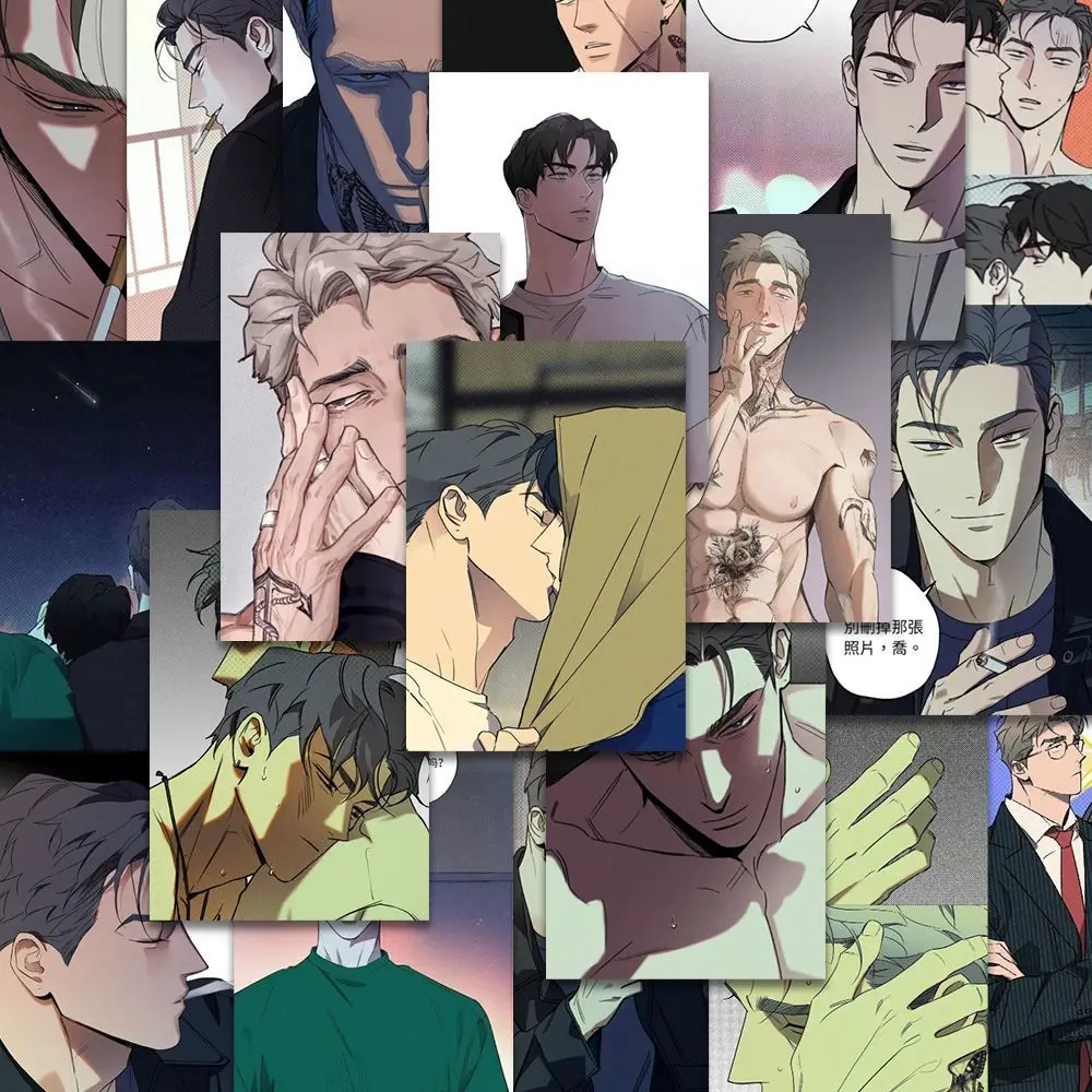 96 Blatt/Set koreanische bl Manga nassen Sand Aufkleber Computer, Telefon Fall dekorative Aufkleber wasserdicht