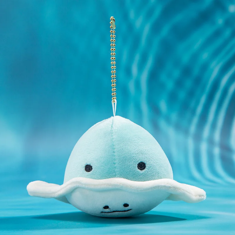 Colgante de peluche de Animal marino creativo, cangrejo de dibujos animados, pulpo, sardina, diablo, pez, muñeco de peluche, bolsa, accesorios, llavero, regalos para niños