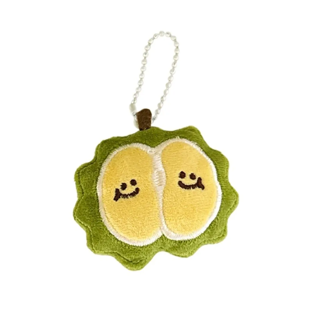 New Cartoon Fruit Plushie Bag Pendant Guava Strawberry Lychee Blueberry Durian Kiwi Backpack Charm Soft Keychain Kid Gifts
